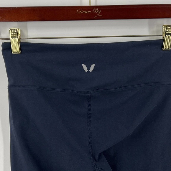 Afriel & Tabbris Athletic Leggings Womens Sz Small Slate Blue Colorblock Workout - Picture 4 of 6